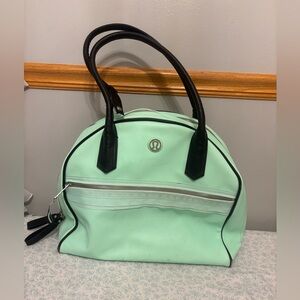 Lululemon mint green yoga duffle bag